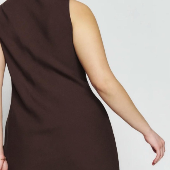 Reformation Calix Mini Dress Brown 🤎 NWT - Picture 7 of 7